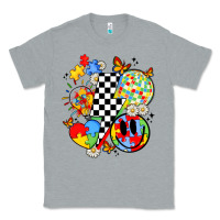 Heather Grey retro autism awareness Classic Tee - JahusDesignShop
