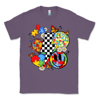 Lavender retro autism awareness Classic Tee - JahusDesignShop