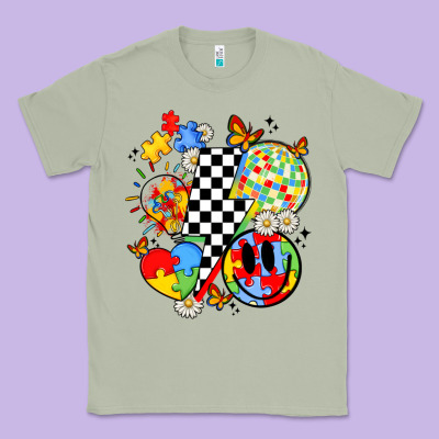 Retro Autism Awareness Classic Tee Designed By Jahusdesignshop