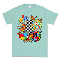 Seafoam retro autism awareness Classic Tee - JahusDesignShop