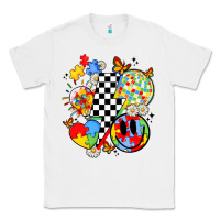 White retro autism awareness Classic Tee - JahusDesignShop