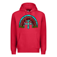 Cardinal cross christmas rainbow Premium Hoodie - JahusDesignShop