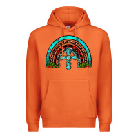 Carrot cross christmas rainbow Premium Hoodie - JahusDesignShop