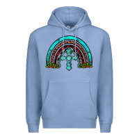 Colony Blue cross christmas rainbow Premium Hoodie - JahusDesignShop