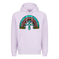 Lilac cross christmas rainbow Premium Hoodie - JahusDesignShop