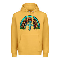 Mustard cross christmas rainbow Premium Hoodie - JahusDesignShop