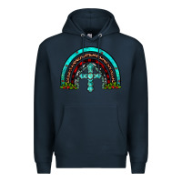 Navy cross christmas rainbow Premium Hoodie - JahusDesignShop