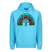 Ocean Blue cross christmas rainbow Premium Hoodie - JahusDesignShop