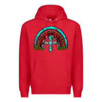 Red cross christmas rainbow Premium Hoodie - JahusDesignShop