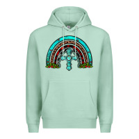 Seafoam cross christmas rainbow Premium Hoodie - JahusDesignShop
