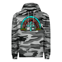 Slate Camo cross christmas rainbow Premium Hoodie - JahusDesignShop