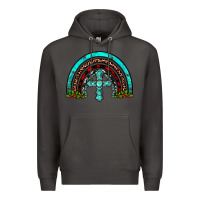 Smoke cross christmas rainbow Premium Hoodie - JahusDesignShop