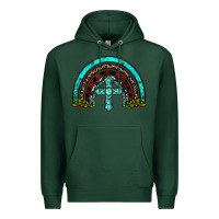 Sports Green cross christmas rainbow Premium Hoodie - JahusDesignShop