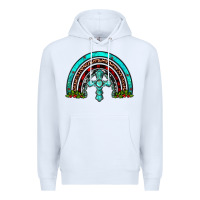 White cross christmas rainbow Premium Hoodie - JahusDesignShop