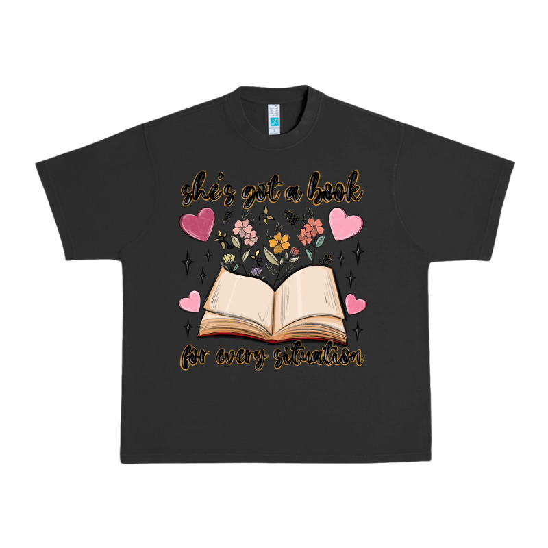 She's Got A Book For Every Situation Urban Heavy Tee by MaliasSmallBusiness | Teevron