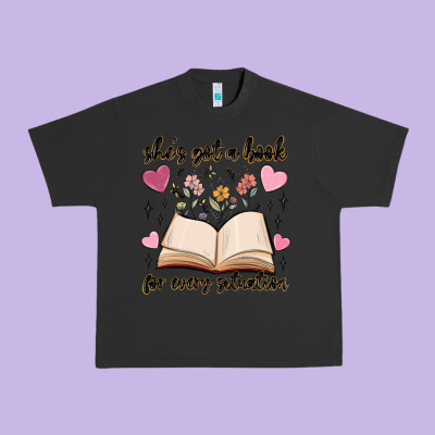 She's Got A Book For Every Situation Urban Heavy Tee Designed By Maliassmallbusiness