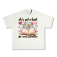Pistachio she's got a book for every situation Urban Heavy Tee - MaliasSmallBusiness