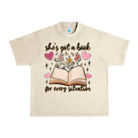 Sandshell she's got a book for every situation Urban Heavy Tee - MaliasSmallBusiness