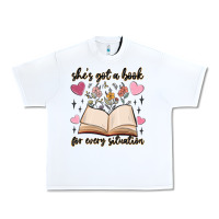 White she's got a book for every situation Urban Heavy Tee - MaliasSmallBusiness