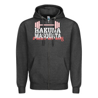 Charcoal Heather Hakuna Masquata It Means Nice Booty Zipper Hoodie - Bettercallsaul