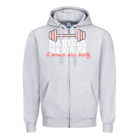 Heather Grey Hakuna Masquata It Means Nice Booty Zipper Hoodie - Bettercallsaul