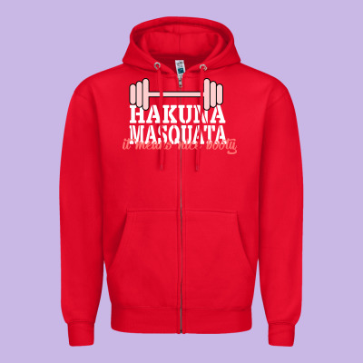 Hakuna Masquata It Means Nice Booty Zipper Hoodie Designed By Bettercallsaul