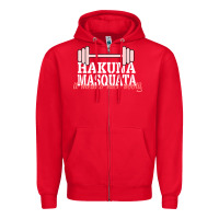 Red Hakuna Masquata It Means Nice Booty Zipper Hoodie - Bettercallsaul
