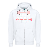 White Hakuna Masquata It Means Nice Booty Zipper Hoodie - Bettercallsaul