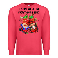 Cardinal its fine were fine everything is fine Premium Sweatshirt - CowGirlArtShop