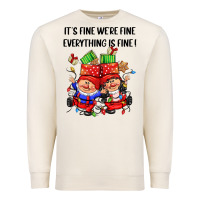 Sandshell its fine were fine everything is fine Premium Sweatshirt - CowGirlArtShop