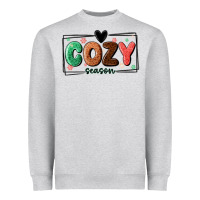 Heather Grey cozy season Heavyweight Sweatshirt - MaliasSmallBusiness