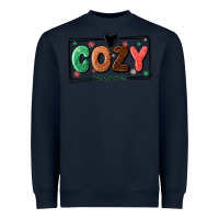 Navy cozy season Heavyweight Sweatshirt - MaliasSmallBusiness