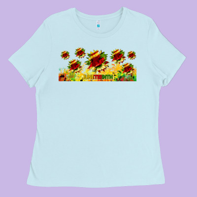 Juneteenth Sunflowers Libbey Glass Ladies Tee Designed By Hra Design Shop