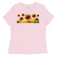Bubblegum Pink juneteenth sunflowers libbey glass Ladies Tee - HRA Design Shop