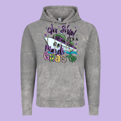 Oh Ship It's A Mardi Gras Trip Vintage Hoodie Designed By Maliassmallbusiness
