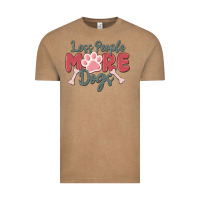 Vintage Coffee less people more dogs Vintage Tee - MaliasSmallBusiness