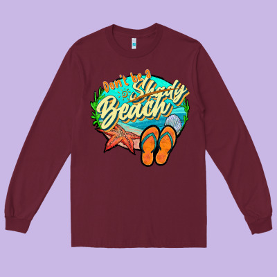 Dont Be A Shady Beach 2 Long Sleeve Tee Designed By Jahusdesignshop
