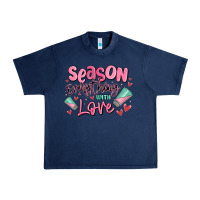 Navy season everything with love Urban Heavy Tee - MaliasSmallBusiness