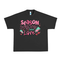 Pigment Black season everything with love Urban Heavy Tee - MaliasSmallBusiness
