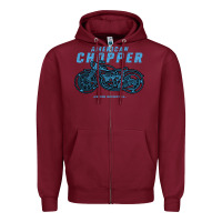 Burgundy American Chopper Zipper Hoodie - Bettercallsaul