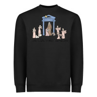 Black a thrill of hope nativity Heavyweight Sweatshirt - MaliasSmallBusiness