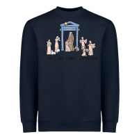 Navy a thrill of hope nativity Heavyweight Sweatshirt - MaliasSmallBusiness