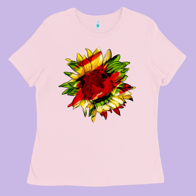Juneteenth Sunflower Ladies Tee Designed By Hra Design Shop