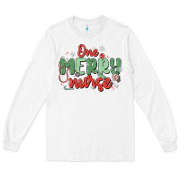 White one merry nurse Long Sleeve Tee - MaliasSmallBusiness