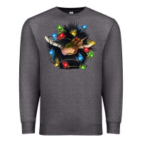 Charcoal Heather christmas black angus gnome Premium Sweatshirt - CowGirlArtShop