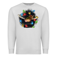 Dove Grey christmas black angus gnome Premium Sweatshirt - CowGirlArtShop