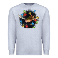 Heather Grey christmas black angus gnome Premium Sweatshirt - CowGirlArtShop
