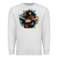 Oatmeal Heather christmas black angus gnome Premium Sweatshirt - CowGirlArtShop