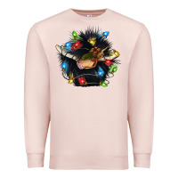 Pale Pink christmas black angus gnome Premium Sweatshirt - CowGirlArtShop