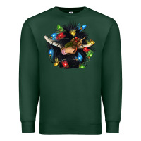 Sports Green christmas black angus gnome Premium Sweatshirt - CowGirlArtShop